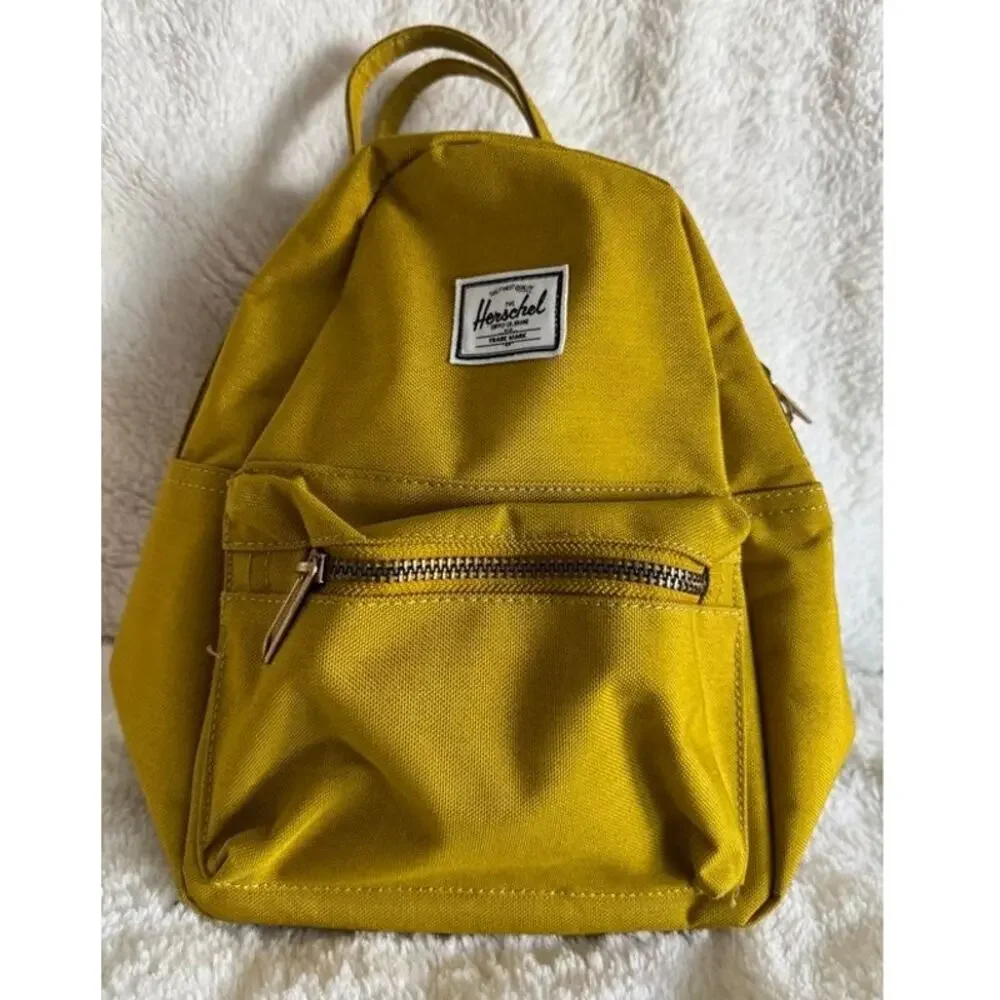 Herschel Supply Co Classic Mini Backpack Mustard Yellow Canvas Daypack